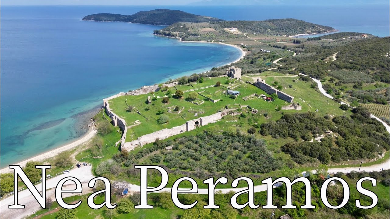 Nea Peramos, Kavala, Greece - by drone [4K]